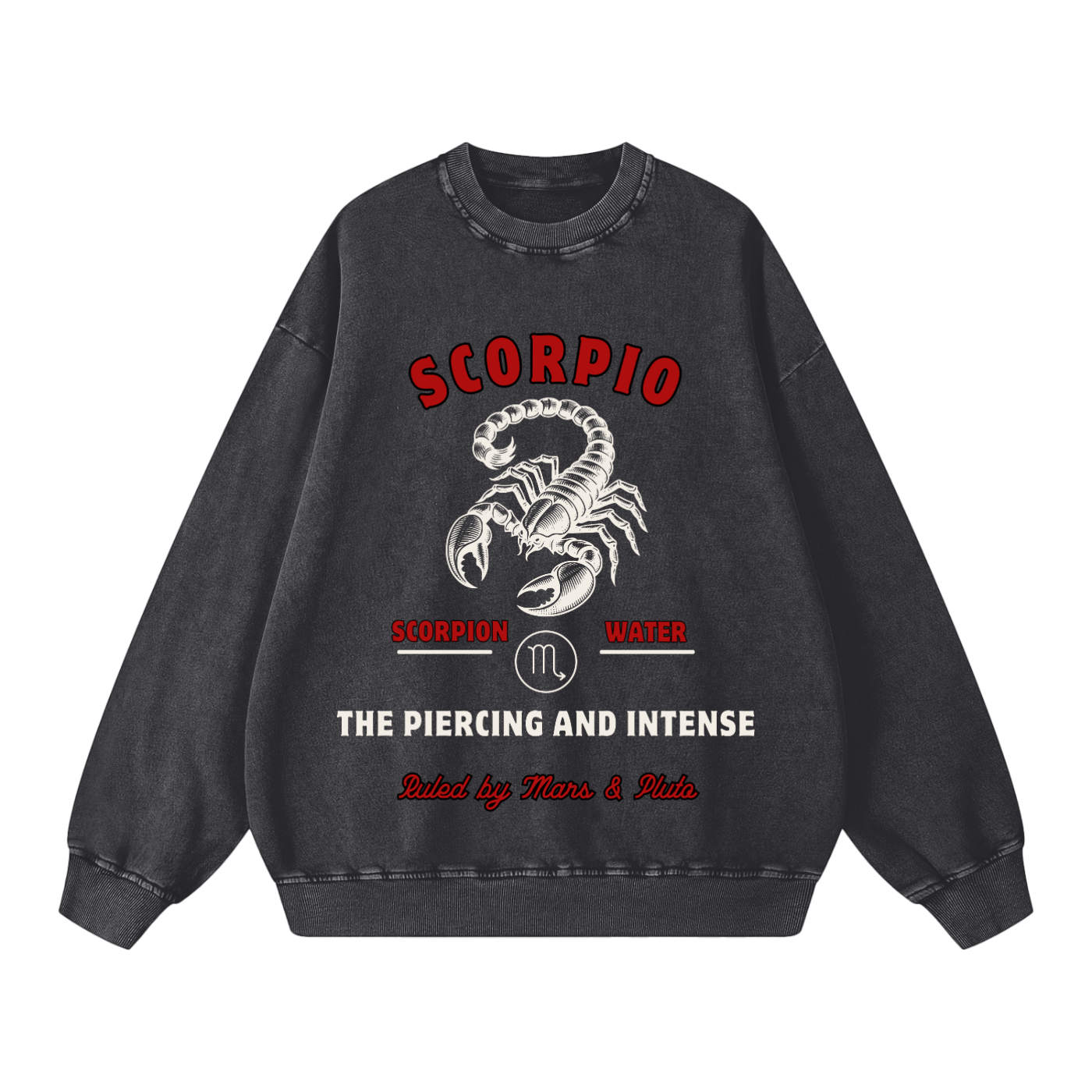 ‘Scorpio’ White Print CCC Zodiac Collection Crewneck
