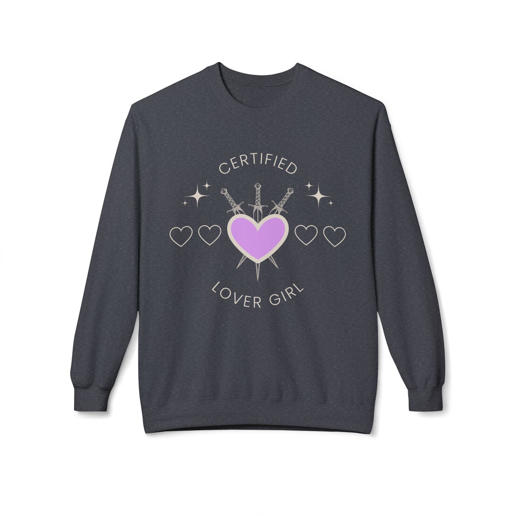 ‘Certified Lover Girl’ White Print Crewneck