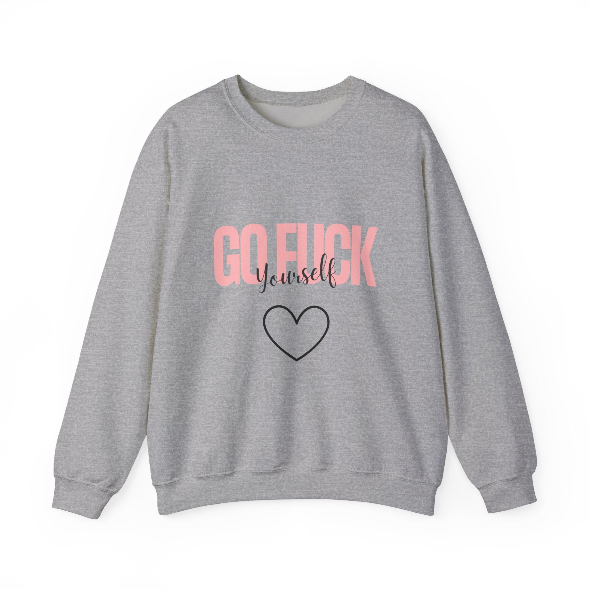 ‘Go F*** Yourself’ Black Print Graphic Crewneck