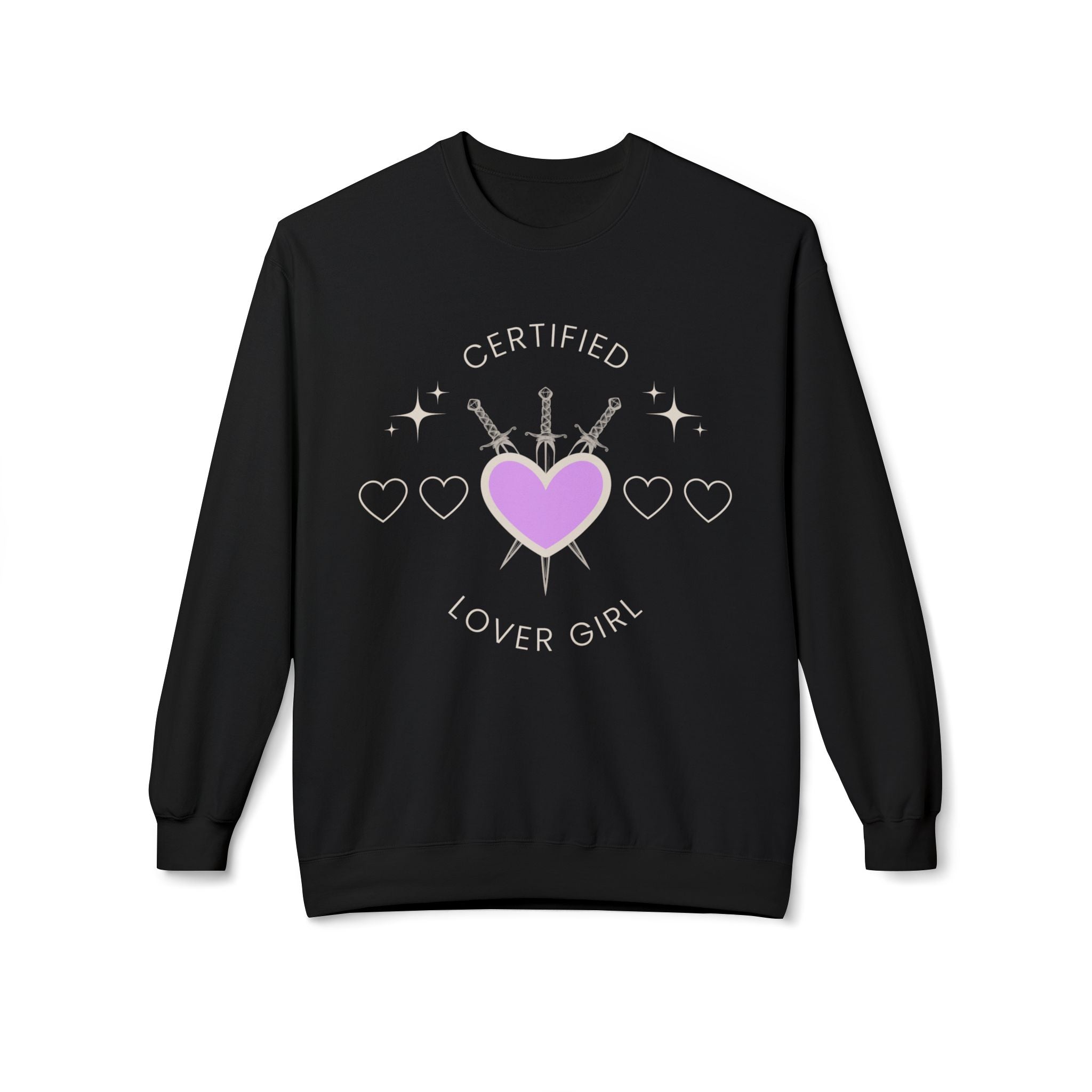 ‘Certified Lover Girl’ White Print Crewneck