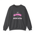 ‘Delusional But Dedicated’ White Print Crewneck
