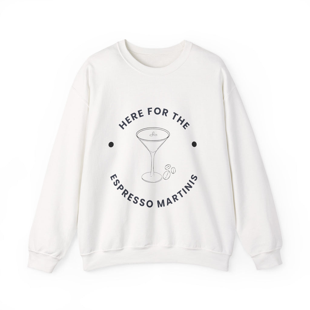 ‘Espresso Martinis’ Black Print Graphic Crewneck