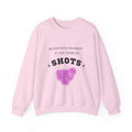 ‘Accepting $hots’ Black Print Crewneck