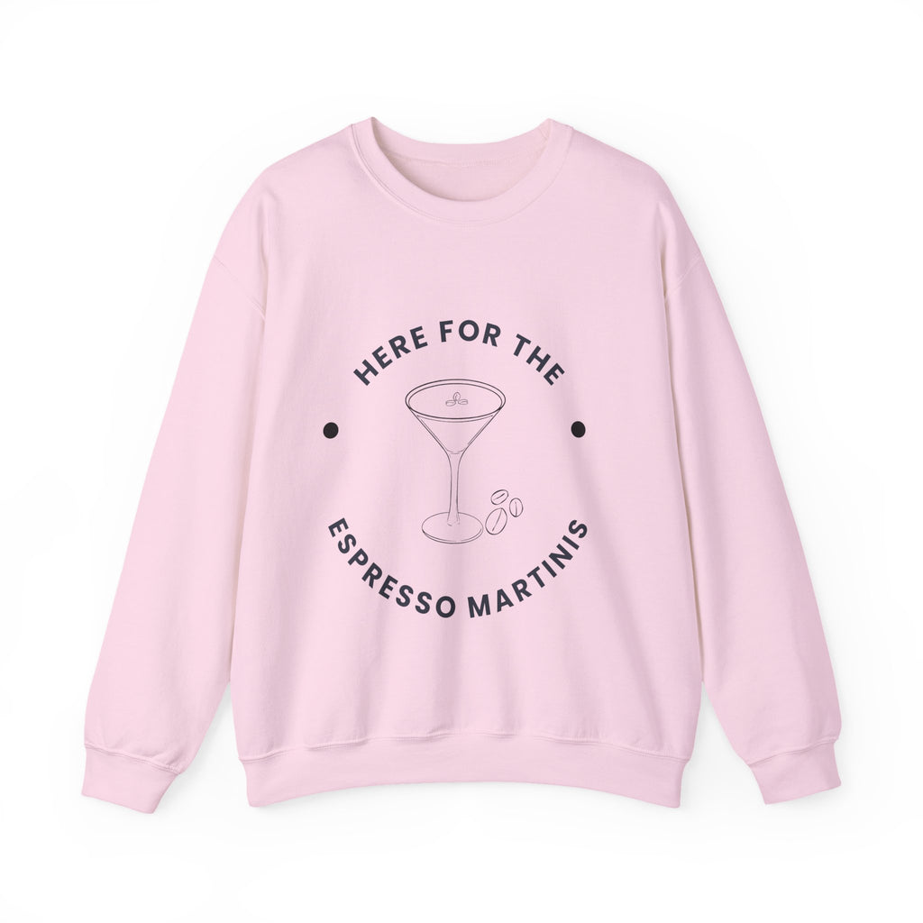 ‘Espresso Martinis’ Black Print Graphic Crewneck