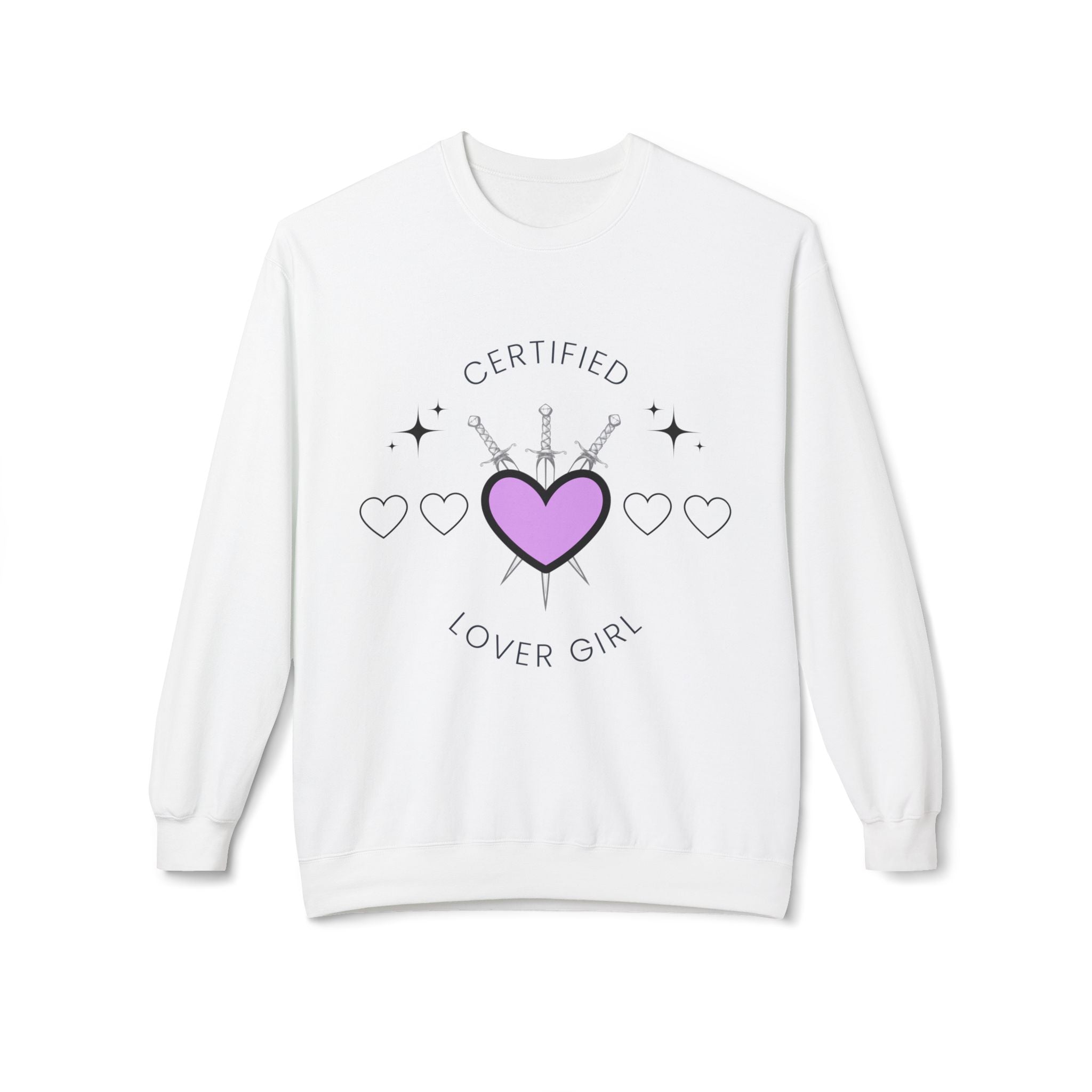 ‘Certified Lover Girl’ Black Print Crewneck