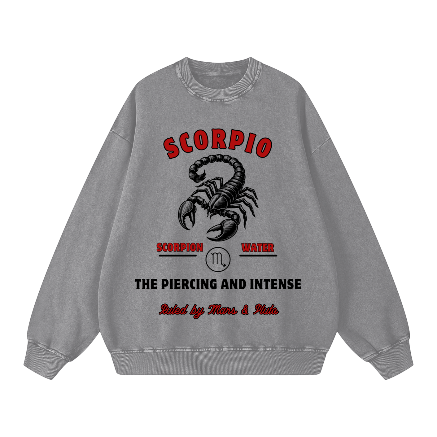 ‘Scorpio’ Black Print CCC Zodiac Collection Crewneck