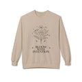 ‘Bloom with Intention’ Black Print Crewneck