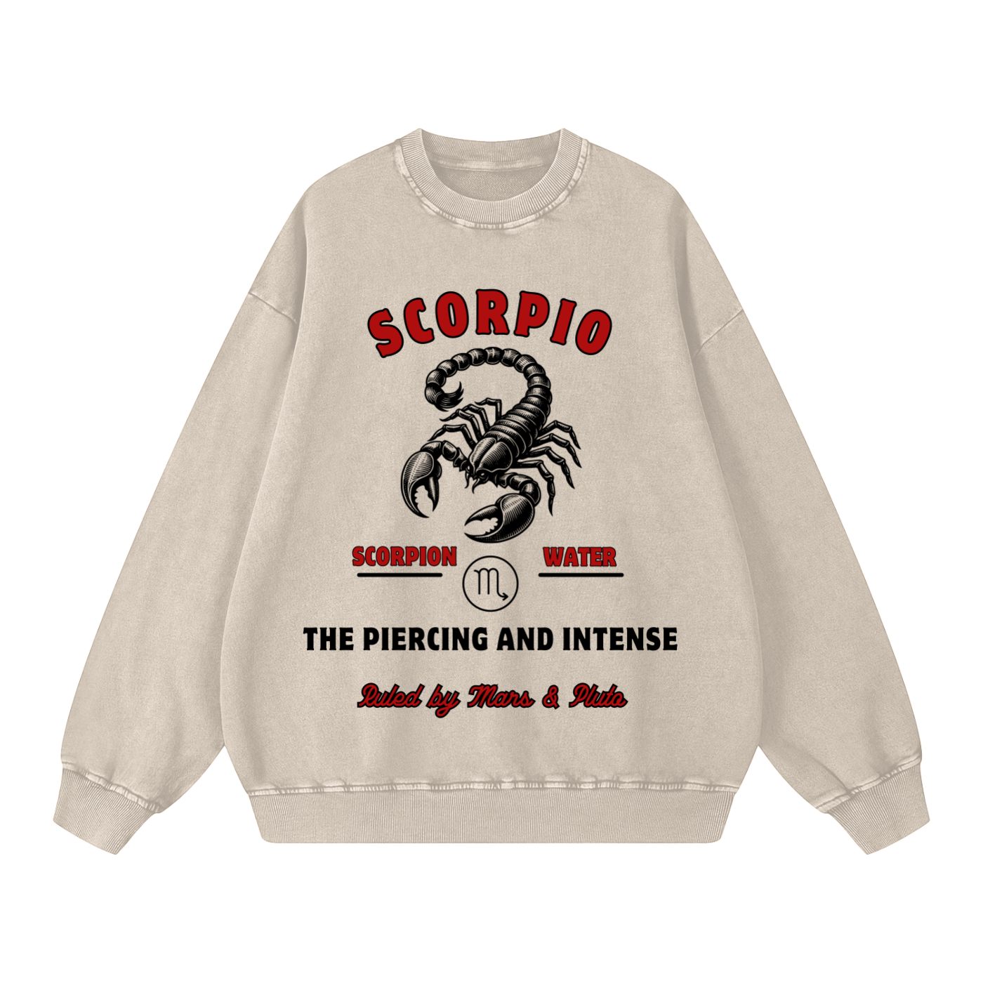 ‘Scorpio’ Black Print CCC Zodiac Collection Crewneck