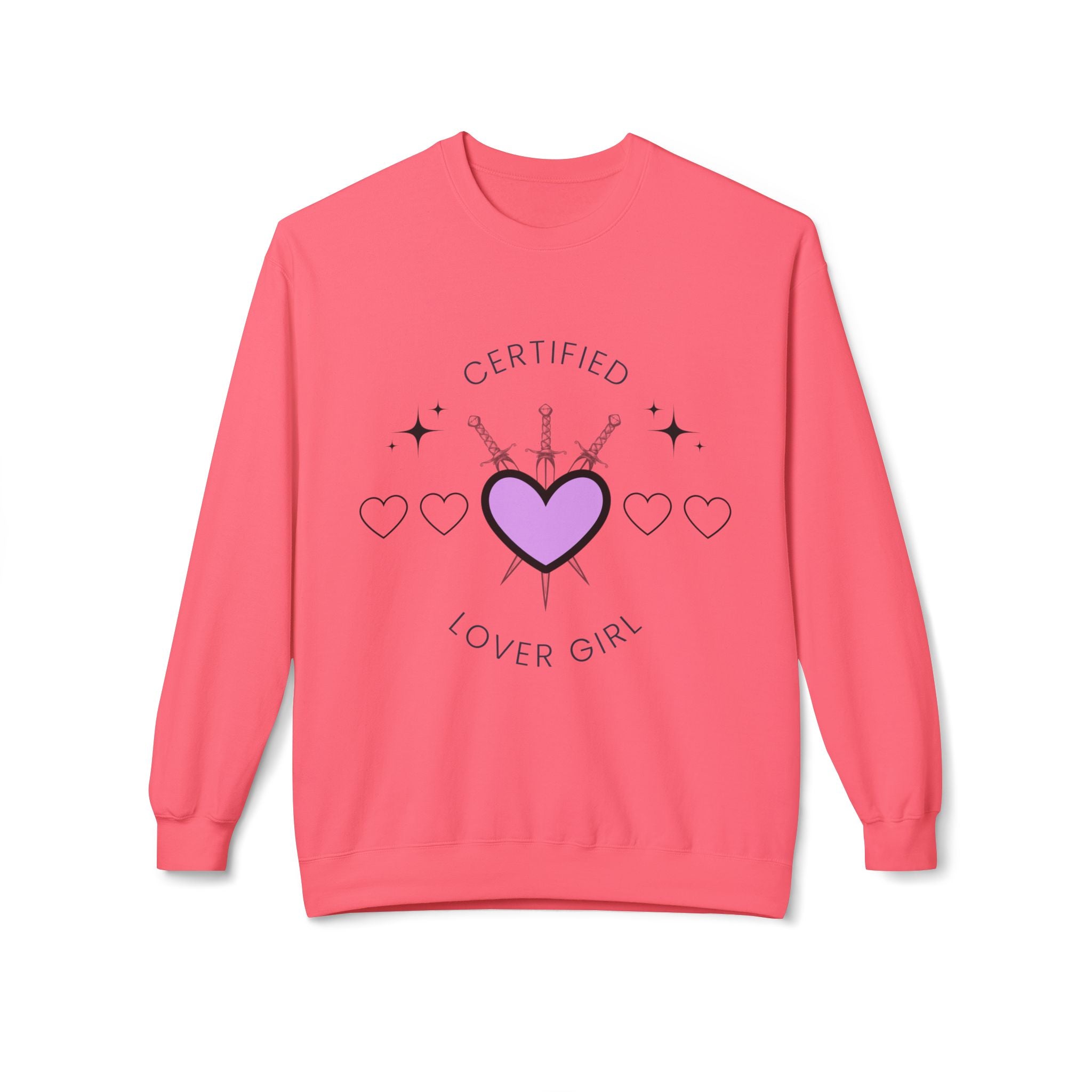 ‘Certified Lover Girl’ Black Print Crewneck