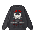‘Cancer’ White Print CCC Zodiac Collection Crewneck