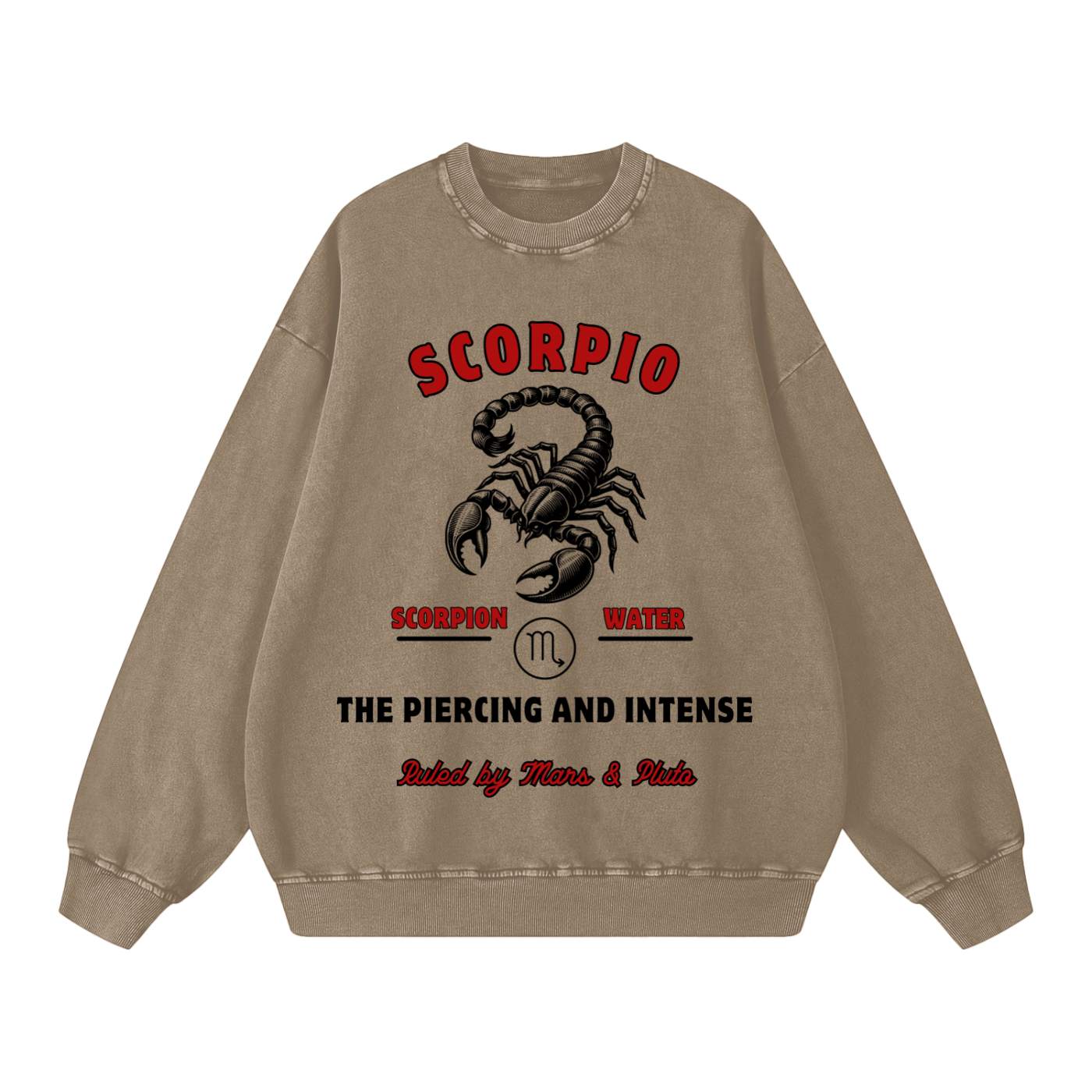 ‘Scorpio’ Black Print CCC Zodiac Collection Crewneck