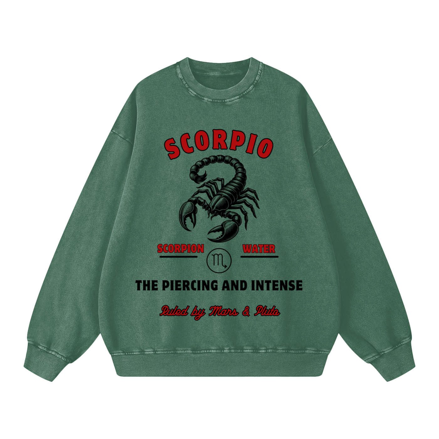 ‘Scorpio’ Black Print CCC Zodiac Collection Crewneck